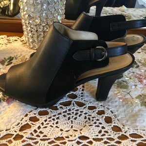 Black High Heeled Shoe